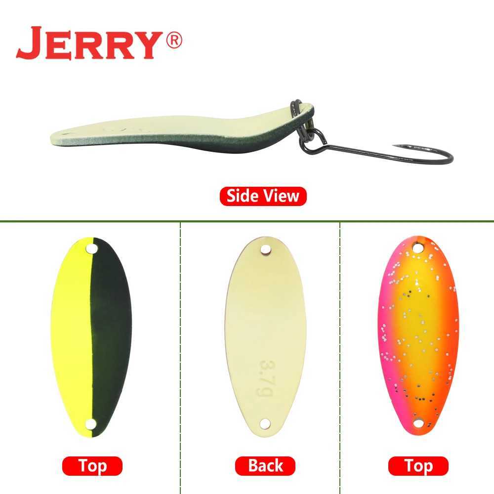Jerry Serpent Micro Fishing Spoons 25g 37g 45g Brass Wobbler Lake Area Trout Chub Perch Metal Lures Baubles Z250411