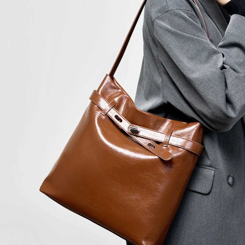 2024 Real Leather Woman Tote Bag Shoulder Crossbady Bag Underarm Bag LuxuryC250412