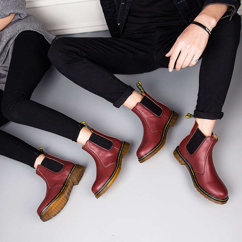 Free Shipping Chelsea Men Couple Fashion British Short Boots Unisex Casual Elastic Martin Shoes