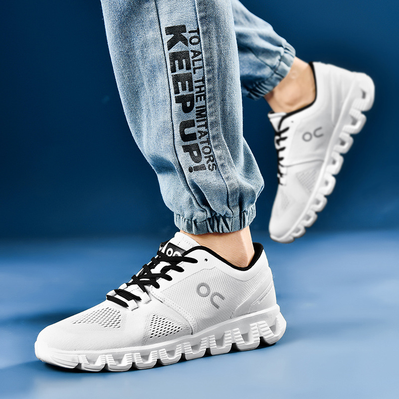 Sports shoes men's casual shoes lightweight breathable shock-absorbing mesh shoes fashion trendy plus size men's shoes