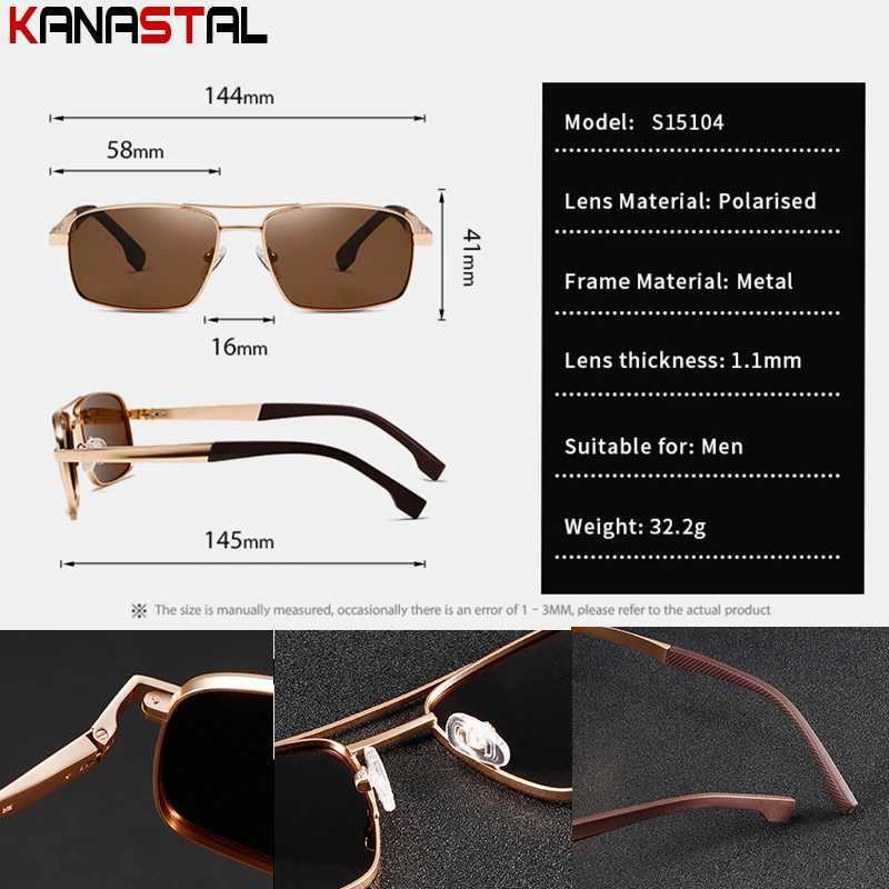 Polarized Sunglasses Men UV400 Sun Glasses Women Metal Non-Slip Eyeglasses Frame Driving Cycling Goggle Anti Glare Shade EyewearC250411