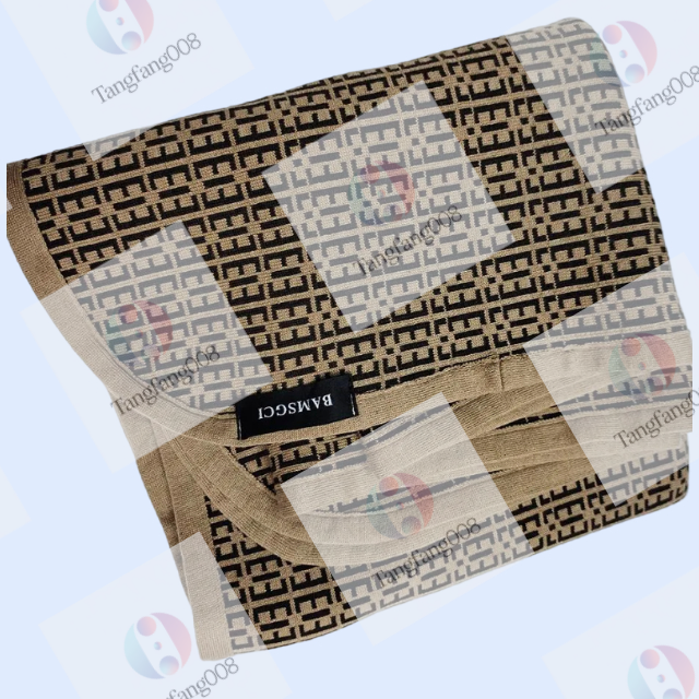 Warm & Breathable Infant Knitted Blanket - Customizable Letter Print, 100% Cotton for Year-Round Comfort