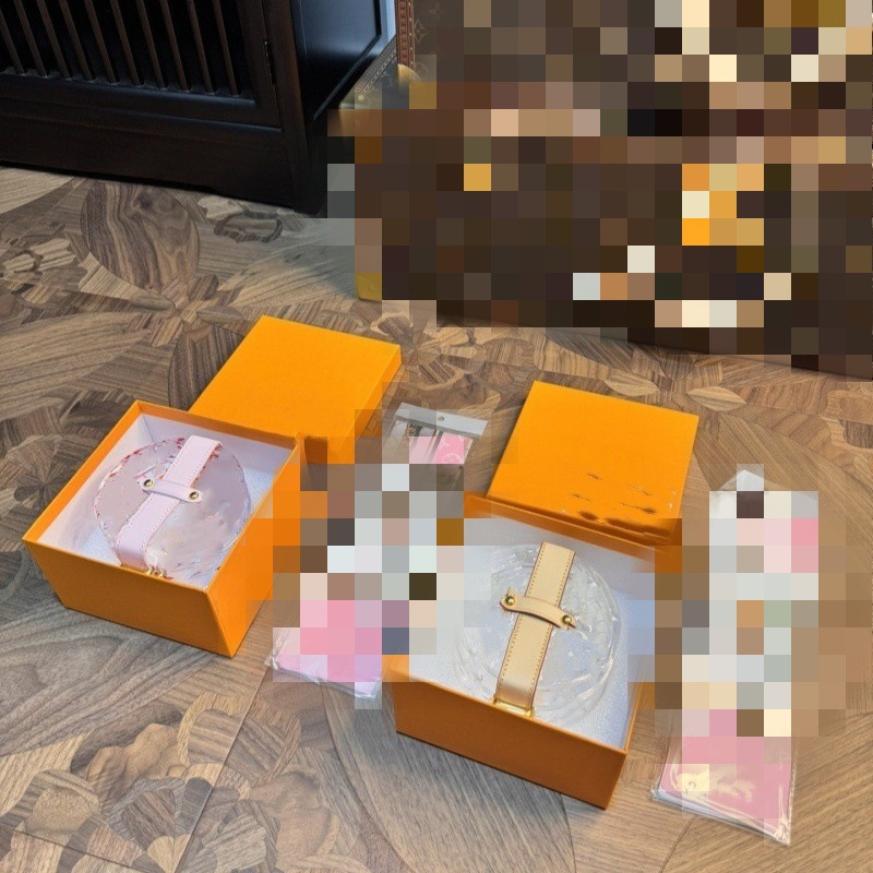 Round Shaped Crystal Acrylic Holder Box For Accessories | Stylish Travel-Sized Jewelery Container 12545