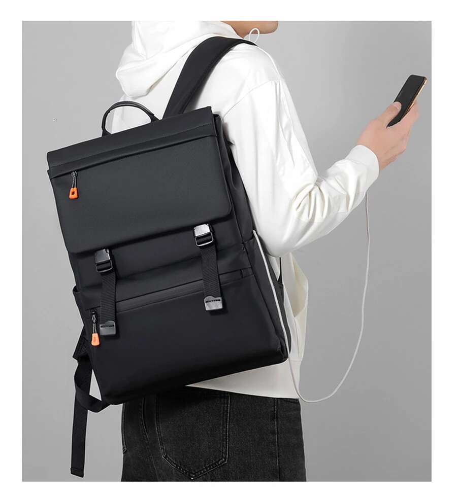16.5Inch USB Charging Waterproof Men's Laptop Fashion Brand Designer For Business Urban Man Backpack Oxford