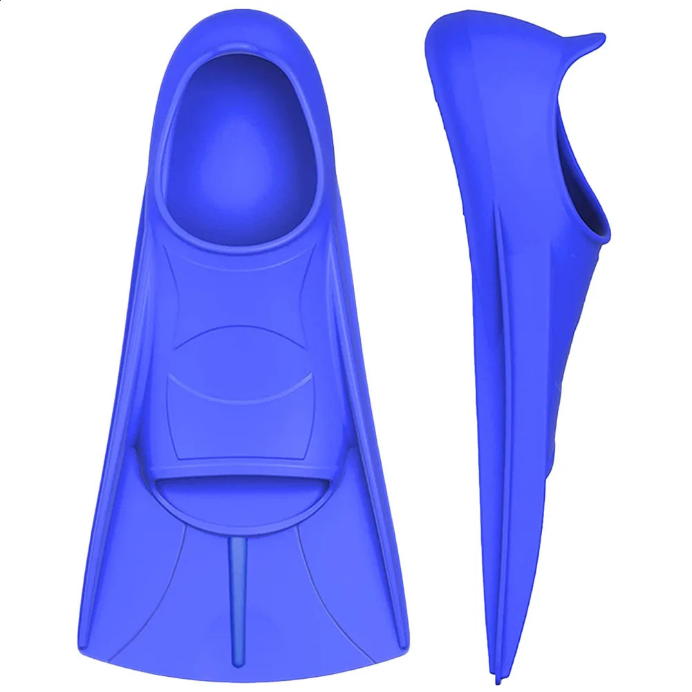 Swimming Training Fins Silicone Swim Fin Non Slip Swimming Flippers Portable Diving Shoes for Kids Girls Boys Adults 250411