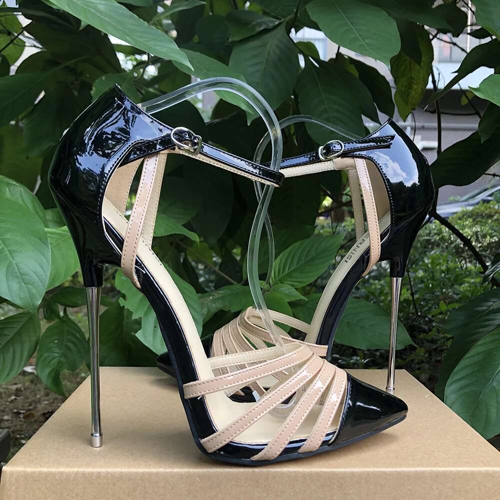 Women Pumps 16cm Extreme Metal High Heels Stilettos Sexy Fetish Cross Dresser Model Club Party Man Unisex Shoes Red Nude Sier