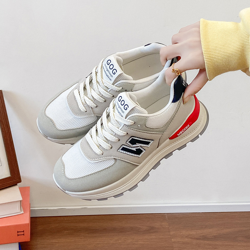 free shipping designer Running Shoes womans Shoes New Breathable Soft-Soled sport Heightened Athleisure white Shoes
