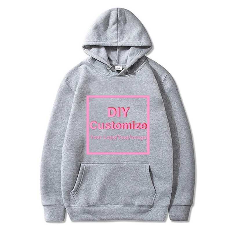 POD customization New Custom Hoodies DIY Text Image Print High Quality Clothing Customized Sport Casual Sweatshirt Size XS-4XL Christmas GiftT251112