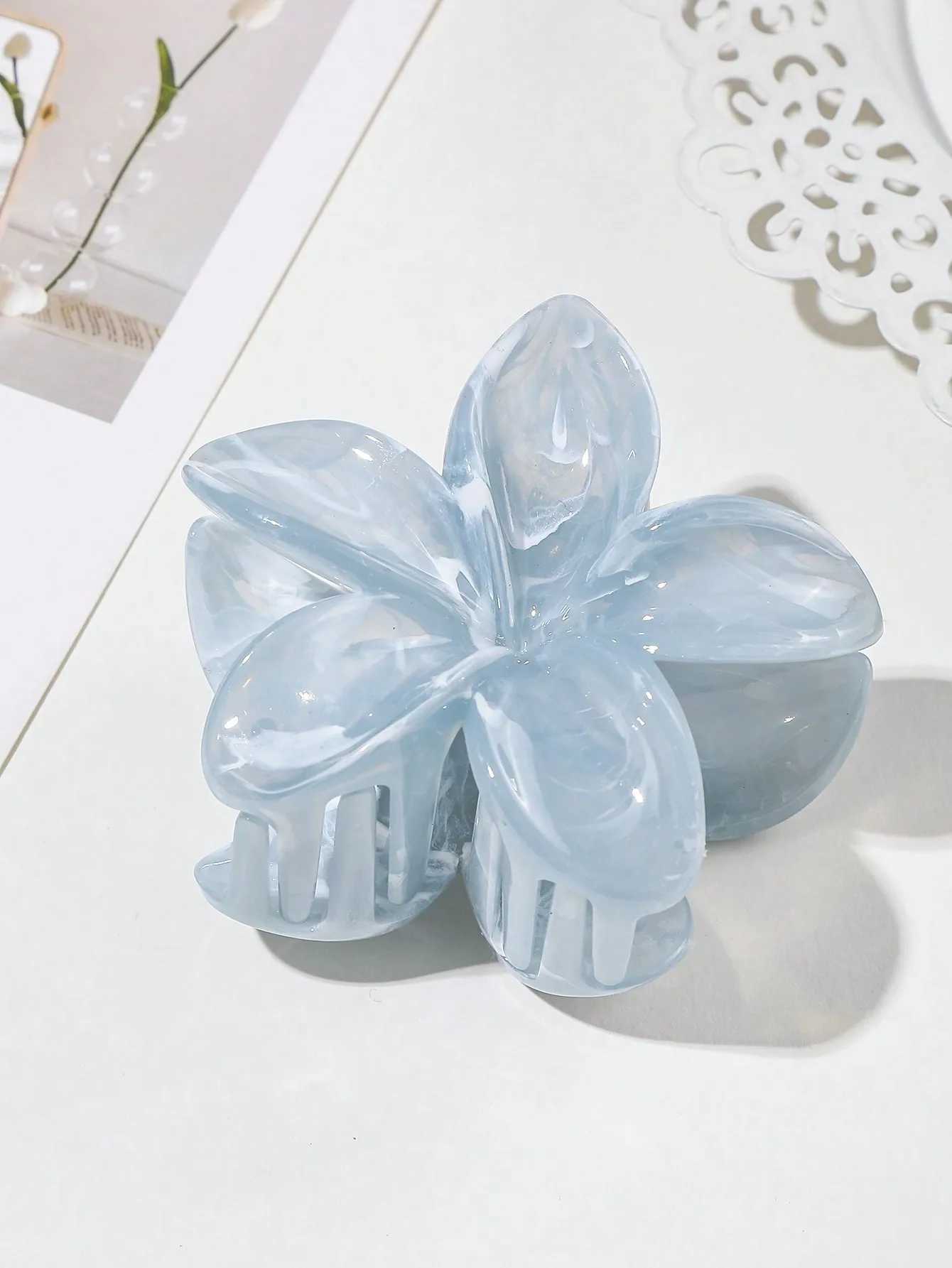 2 pieces/set of fashionable ocean blue vinegar plum hair clips suitable for women girls parties ponytails hair accessories Y2504012