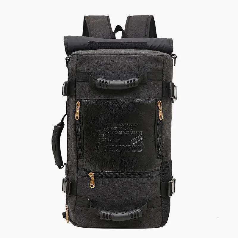 Rucksack Multifunctional Travel Bucket Men Rugzak 4 Colors Canvas College Student School Backpack 2024