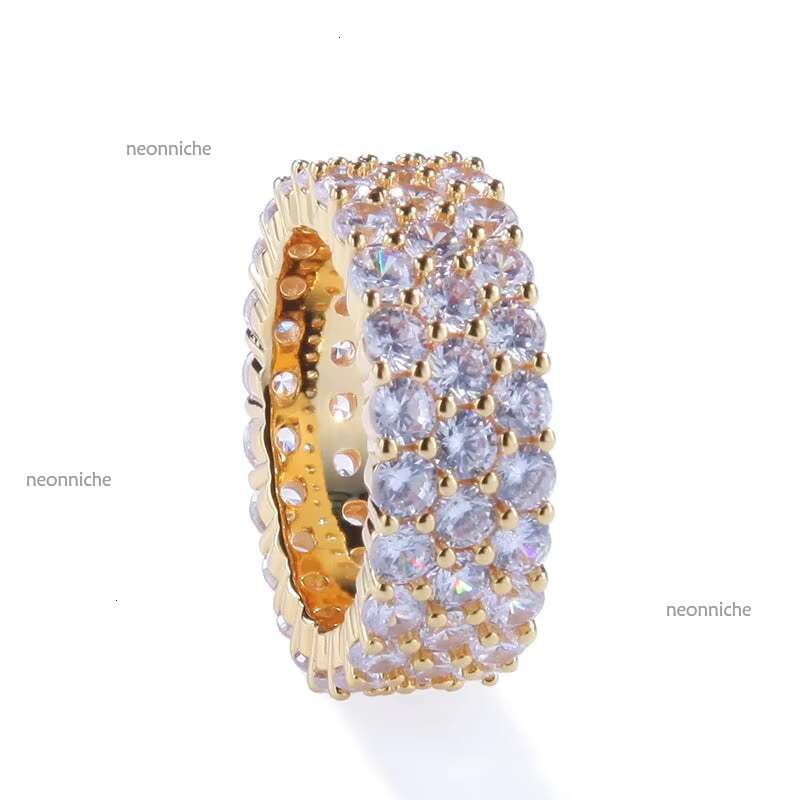 Hot Sale Custom Fashion Jewelry for Men Round Brilliant Cut Iced Out Bg Dia VVS Moissanite Ring