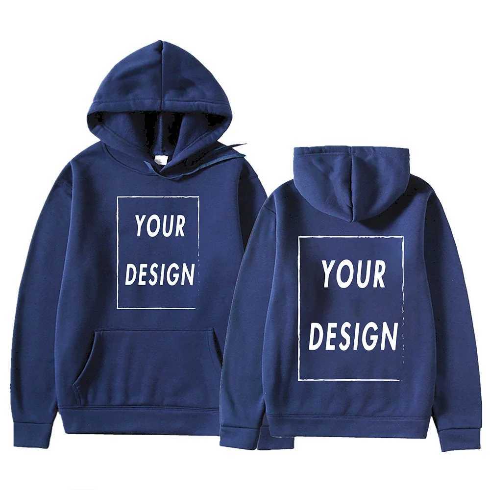 POD customization 2025 Your Own Design Brand /Picture Personalized Custom Anywhere Men Women DIY Hoodies Sweatshirt Casual Hoody Fashion NewT251112