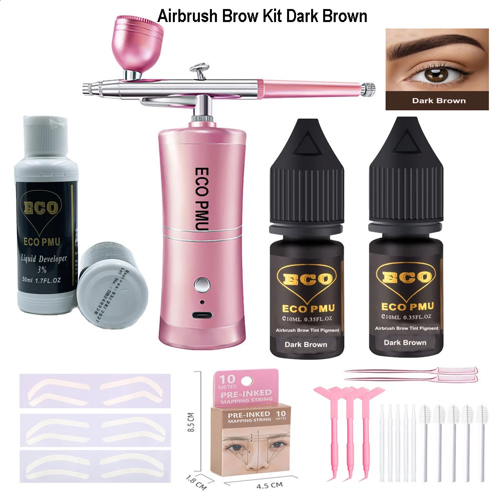 Arrival Professional Kit Eyebrow Airbrush Brow Pigment for Hybrid Dye Tint 250409
