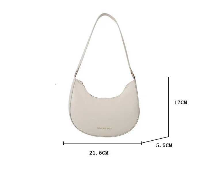 Luxury Design Shoulder Bags for Women Half Moon Hobo Bag Lady Fashion Brand Underarm Bags Cowhide Leather Small Clutch HandbagT2511112