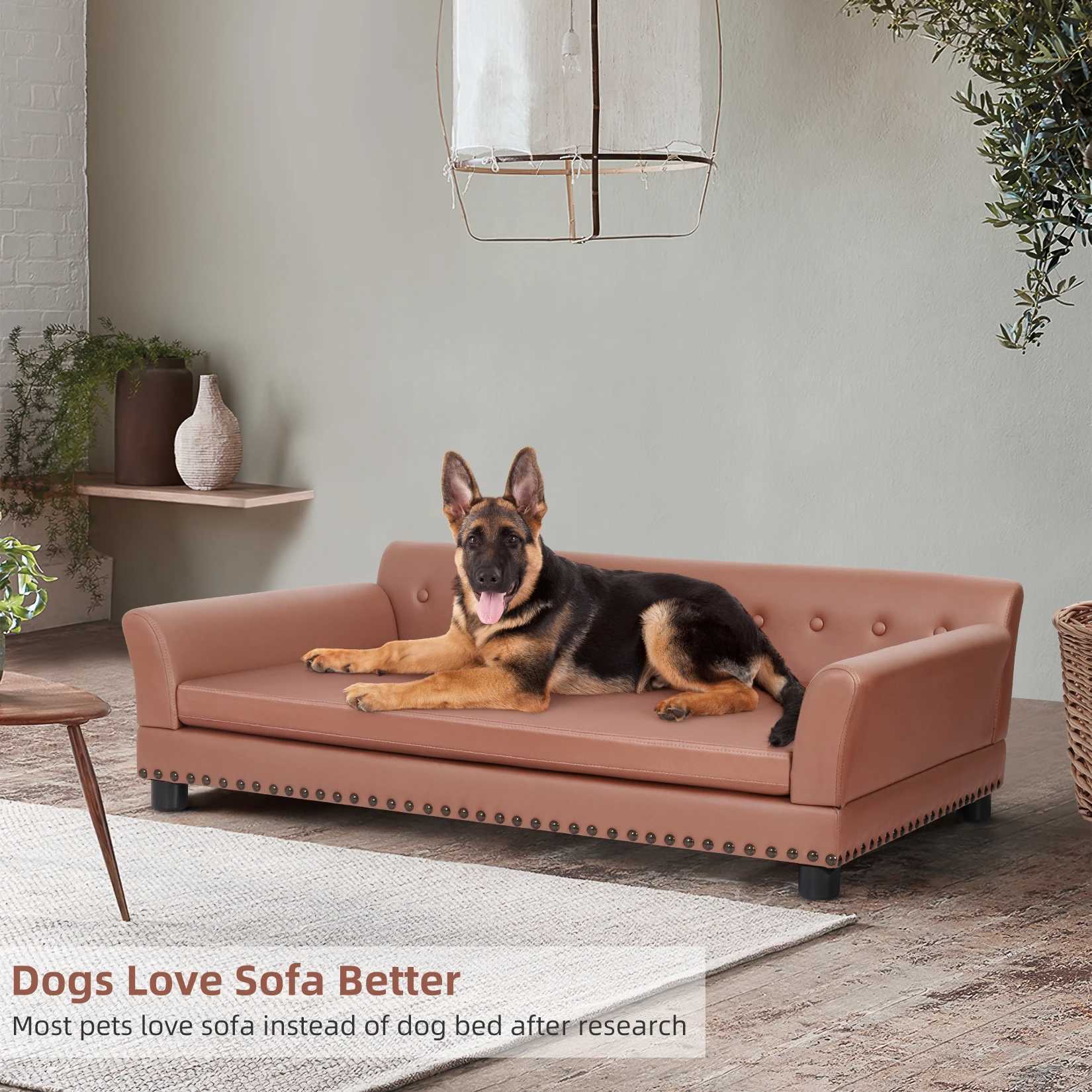 Pet sofa bed Bingo Paw waterproof sand hairstyle dog bed Pet sniffing lounge bed with detachable pad X250412