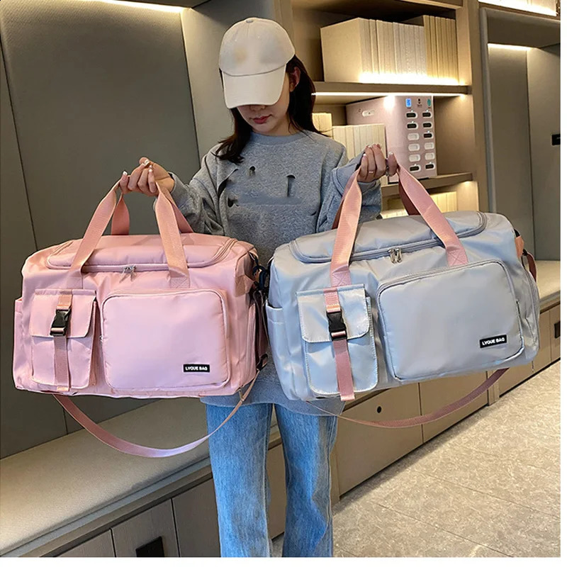 Sports Gym Bag Travel Dry Wet Handbags For Women Female Swimming Shoulder Crossbody Fitness Outdoor Travel Bag Weekender Duffel250403