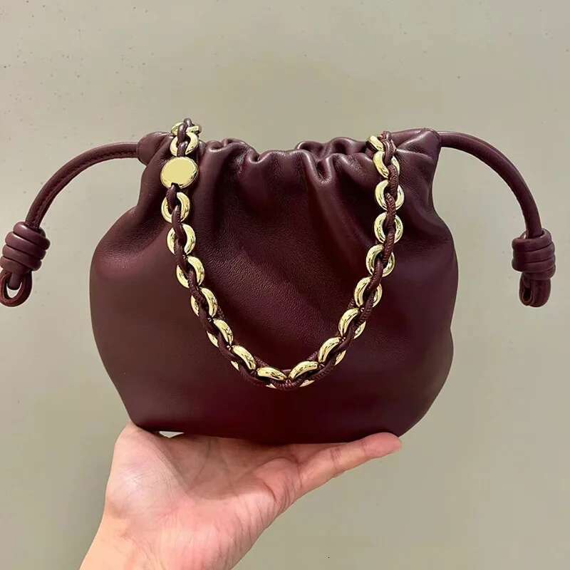 viee new womens drawstring cloud blessing hobos real leather one shoulder crossbody casual bucket bag