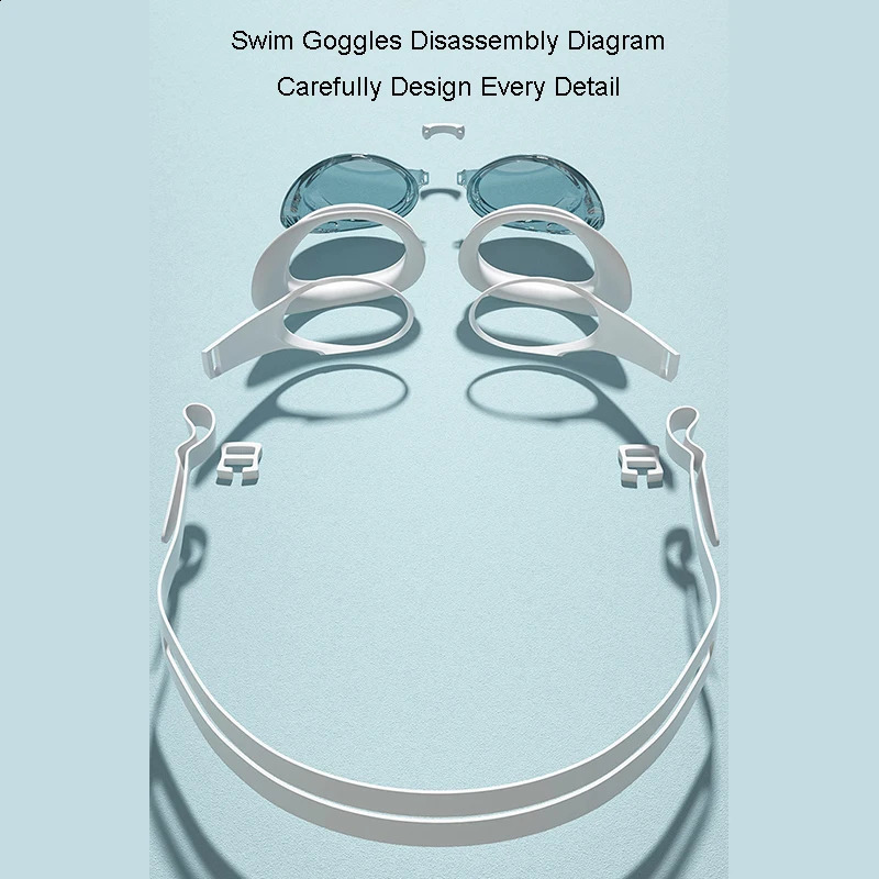 Swimming Goggles Adult Professional Pool Goggles No Leaking Swim Glasses Anti Fog UV Protection Swim Goggles for Men Women Youth 250411