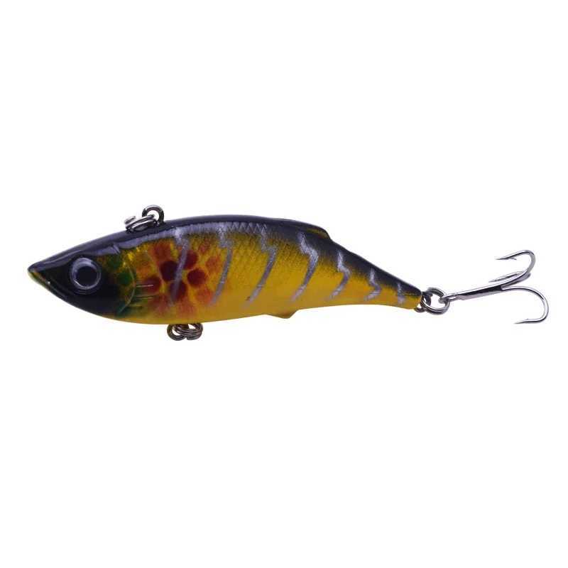 1 Pc Sinking VIB Fishing Lure Isca 9.8g 7.5cm Crankbait Swimbait Artificial Hard Bait with Hook Pesca Bass Winter Fishing Tackle Z250411