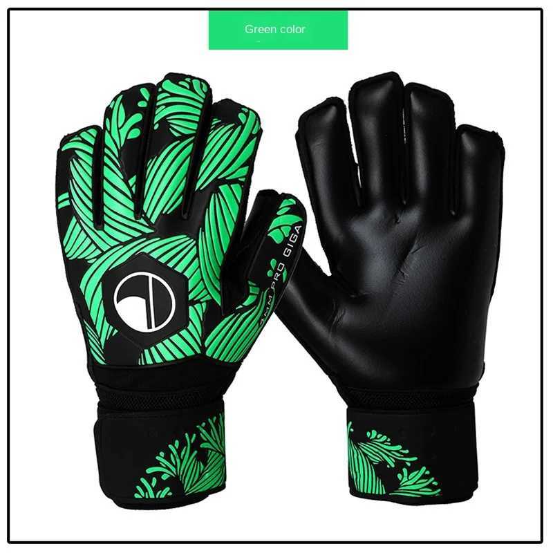 New Professional Football Goalkeeper Gloves Thick Latex Football Goalkeeper Gloves Finger Protector Adult Size 8 9 10XJ250412