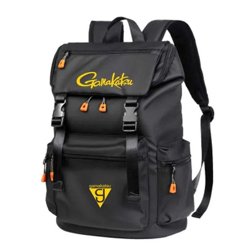 Gamakatsu Fashion Multi-Purpose Travel Outdoor Walking Camping Backpack Waterproof Fishing Bag Quality Large Capacity Backpack Z250411