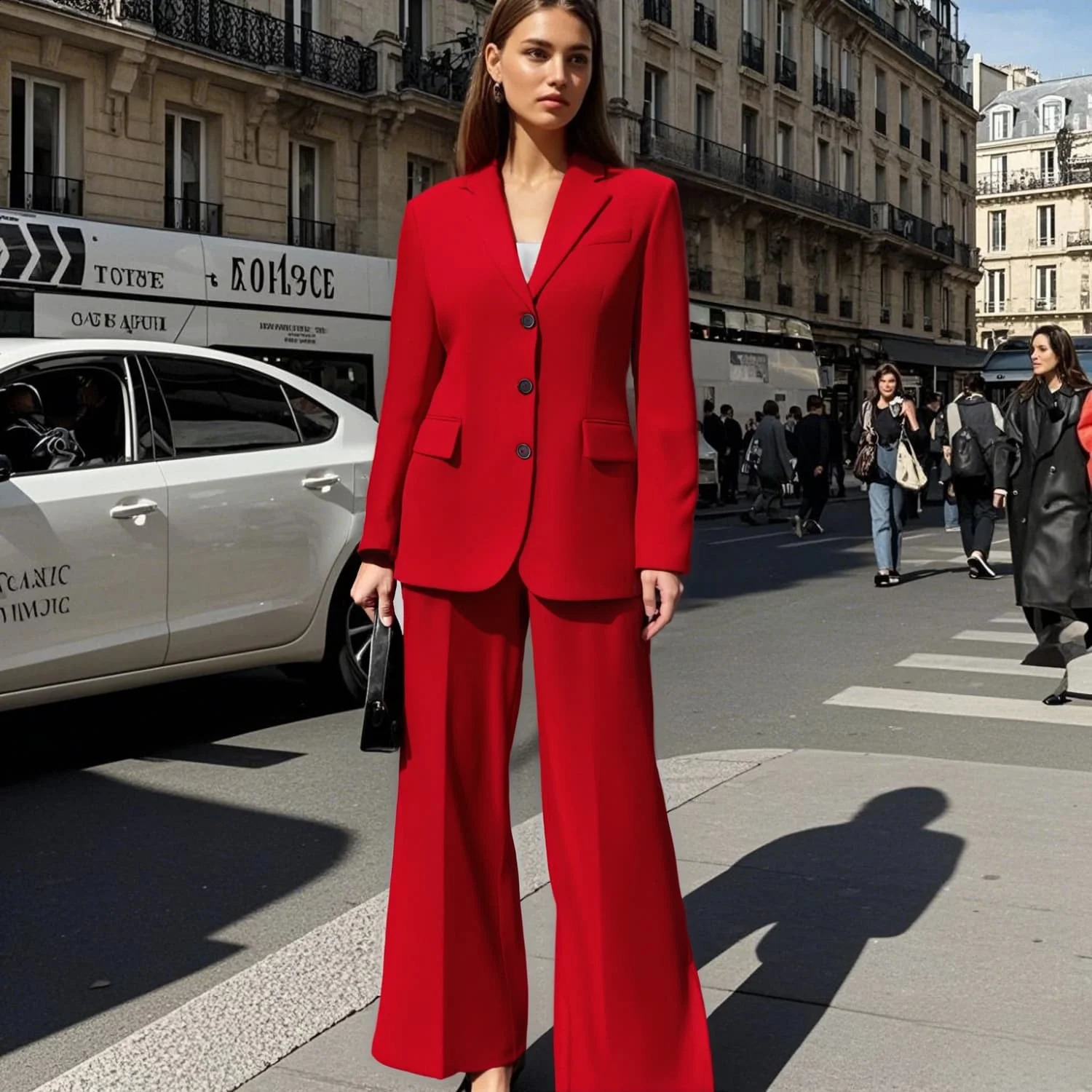 PB ZA womens long sleeved sportswear with buttons matched Trousers creating a stylish and professional appearance 250411Z