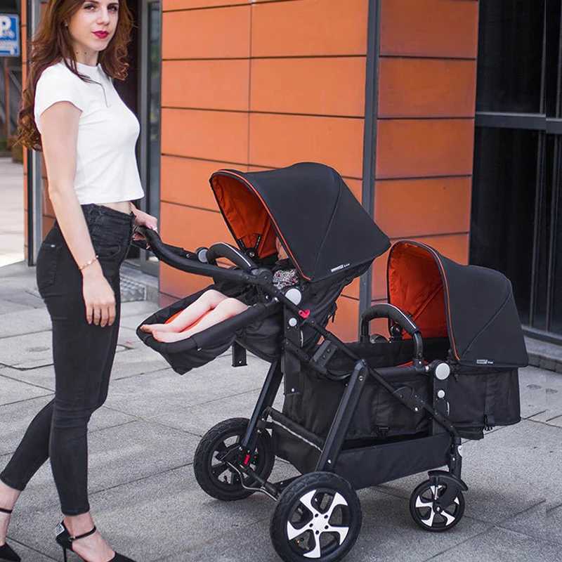 New twin stroller 2-in-1 travel stroller newborn stroller portable stroller twin stroller W250411