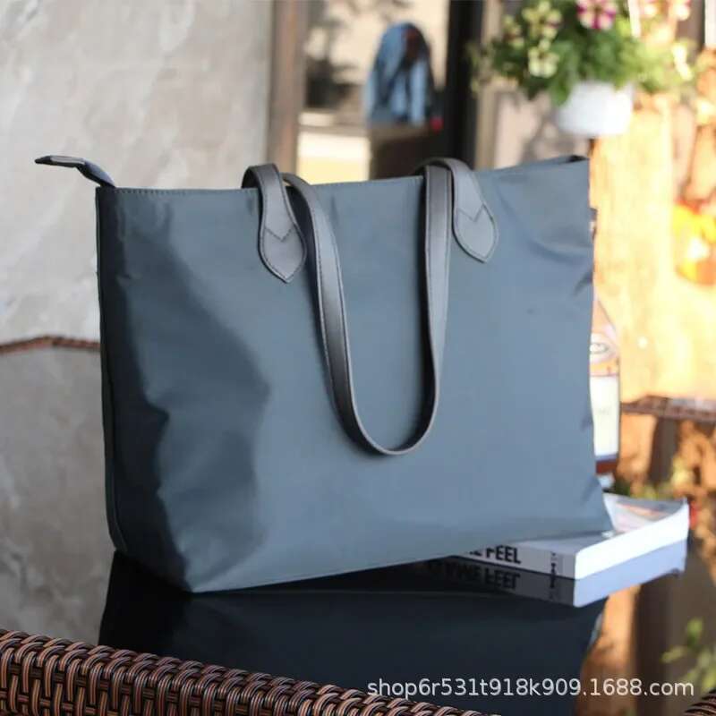 Women Shoulder Trendy Fashion Tote Bags Ladies Business Briefcases Nylon Handbags Satchels Large Capacity Laptop Bag