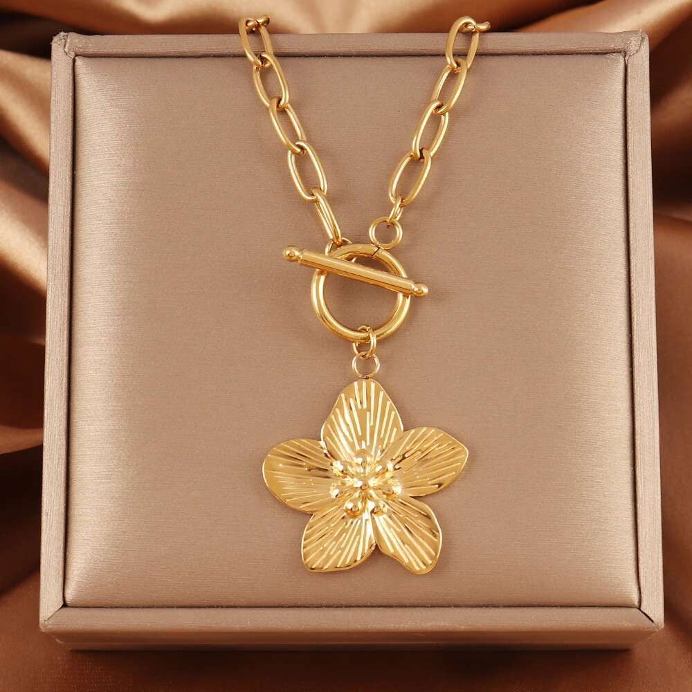 316L Stainless Steel Necklace for Women Fashion wer Pendant Chain Necklaces Femme Jewelry