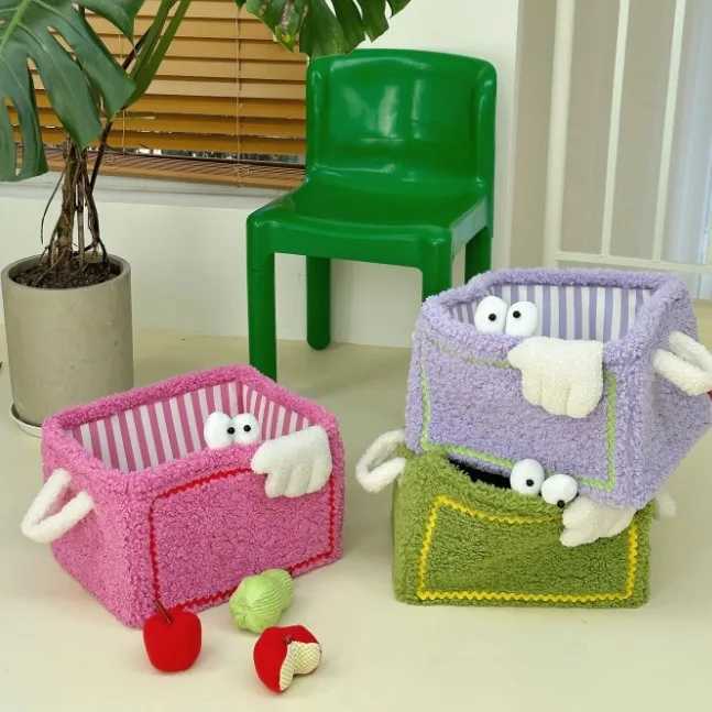 Miscellaneous Snacks Toys Sorting Basket He Toy Basket Cute Decoration Storage Basket Cartoon Foldable Dirty Clothes Basket Y251112