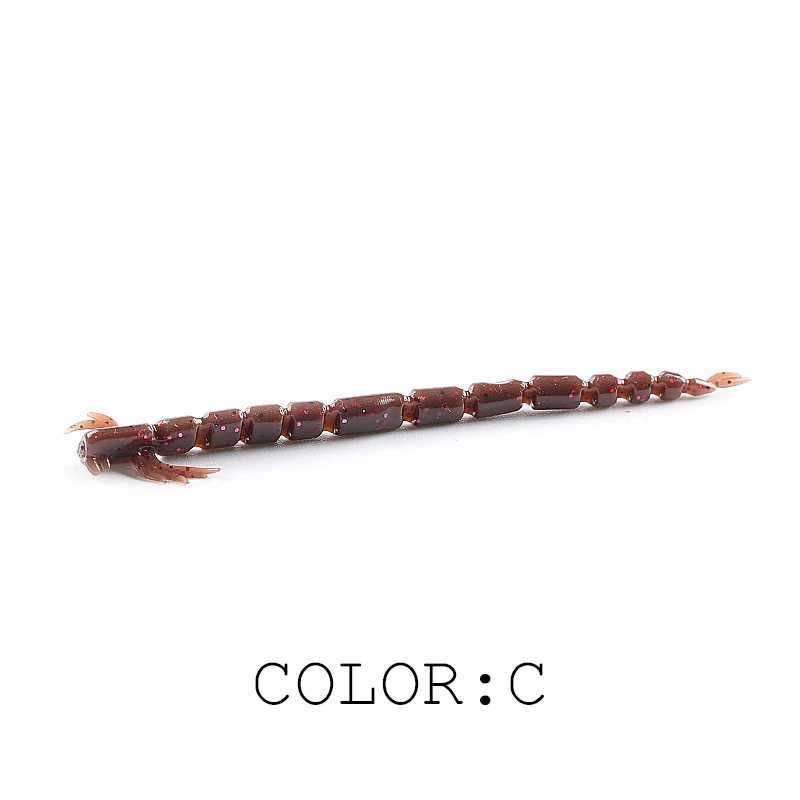 2021 new supercontinent blood teez larva soft bait Luya soft bait crazy 55mm/80mm swing larva Z250411