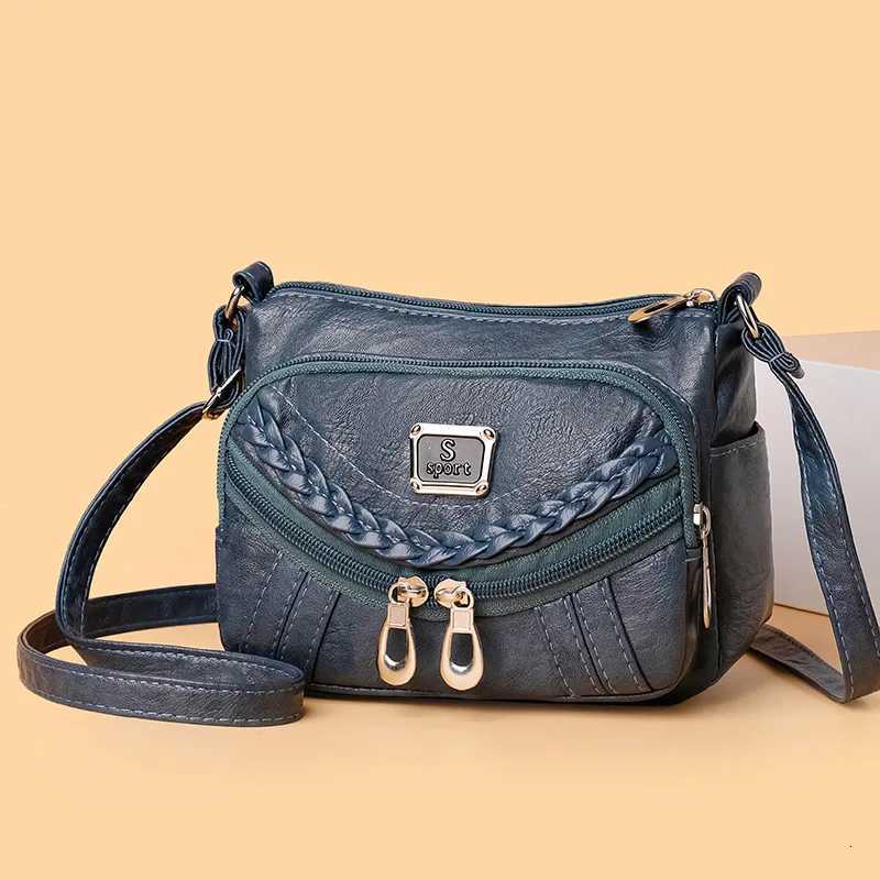 High-quality soft leather fashion trends handbag and tote bag Womens multi-pocket high-end crossbody shoulder bagT2511112