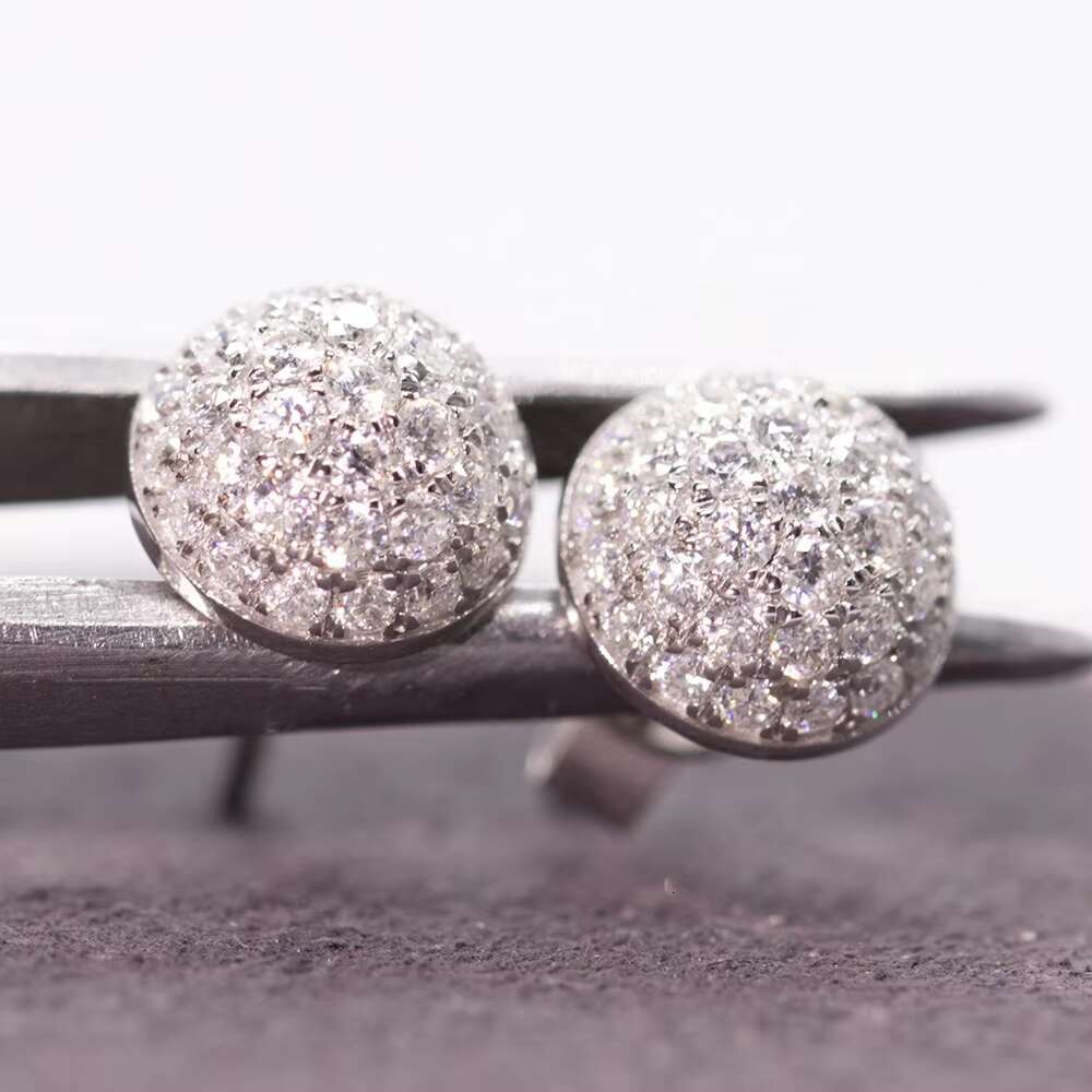 10k Real Gold Moissanite Drop Earring Excellent Lab Diamond Dropping Earrings Moissanite Ear Studs