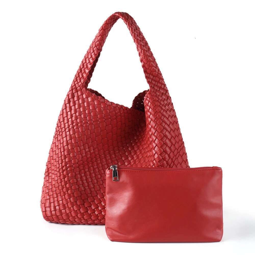 zr diary handmade woven women pu leather large capacity totes fashion shoulder bag 224bz93891
