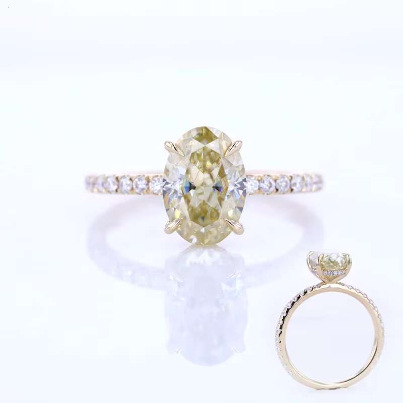 Dainty Gold Moissanite Quality Engagement Gold 14k Rose Woman Gold Ring Sapphire Ring Women Sapphire Stone Ring