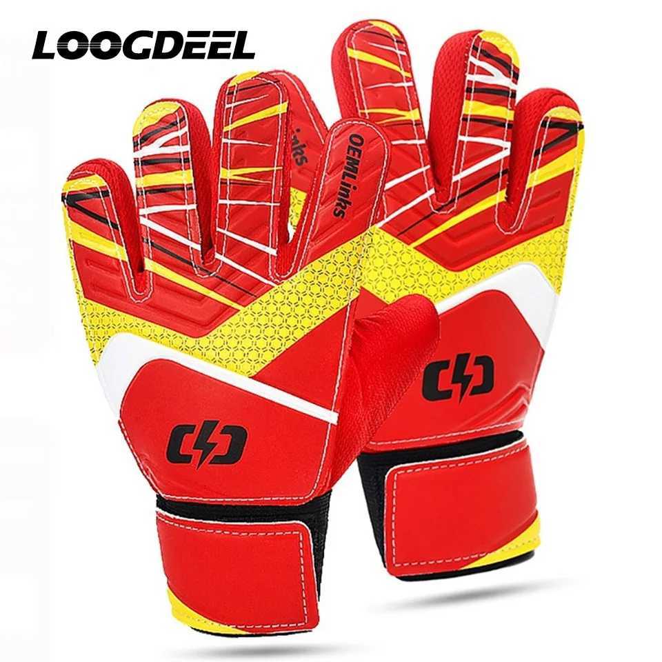 Loogdeel Football Goalkeeper Gloves Finger Protect Thickened Anti-slip Wear-resistant Adult Child Soccer Training Sports GlovesW251112