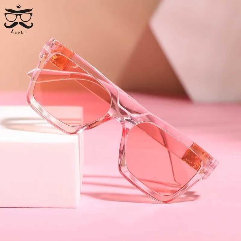 New Boy Girl Fashion Square Sunglasses Children Vintage Sunglasses UV Protection Classic Kids Eyewear Sunglasses Z250411