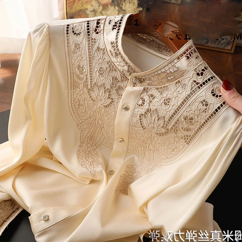 Womens Shirts Long Sleeve Blouses Embroidery Shirt Fashion Summer Blouse Spring Summer 250411