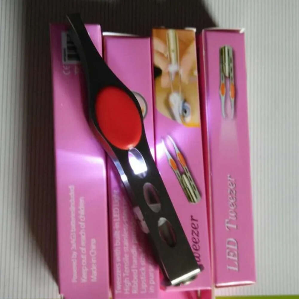 In-business TWEEZER Lightweight Stainless Steel Handy LED Light Eyelash Eyebrow Hair Removal Tweezers Makeup Tool Pinzas Para Depilar