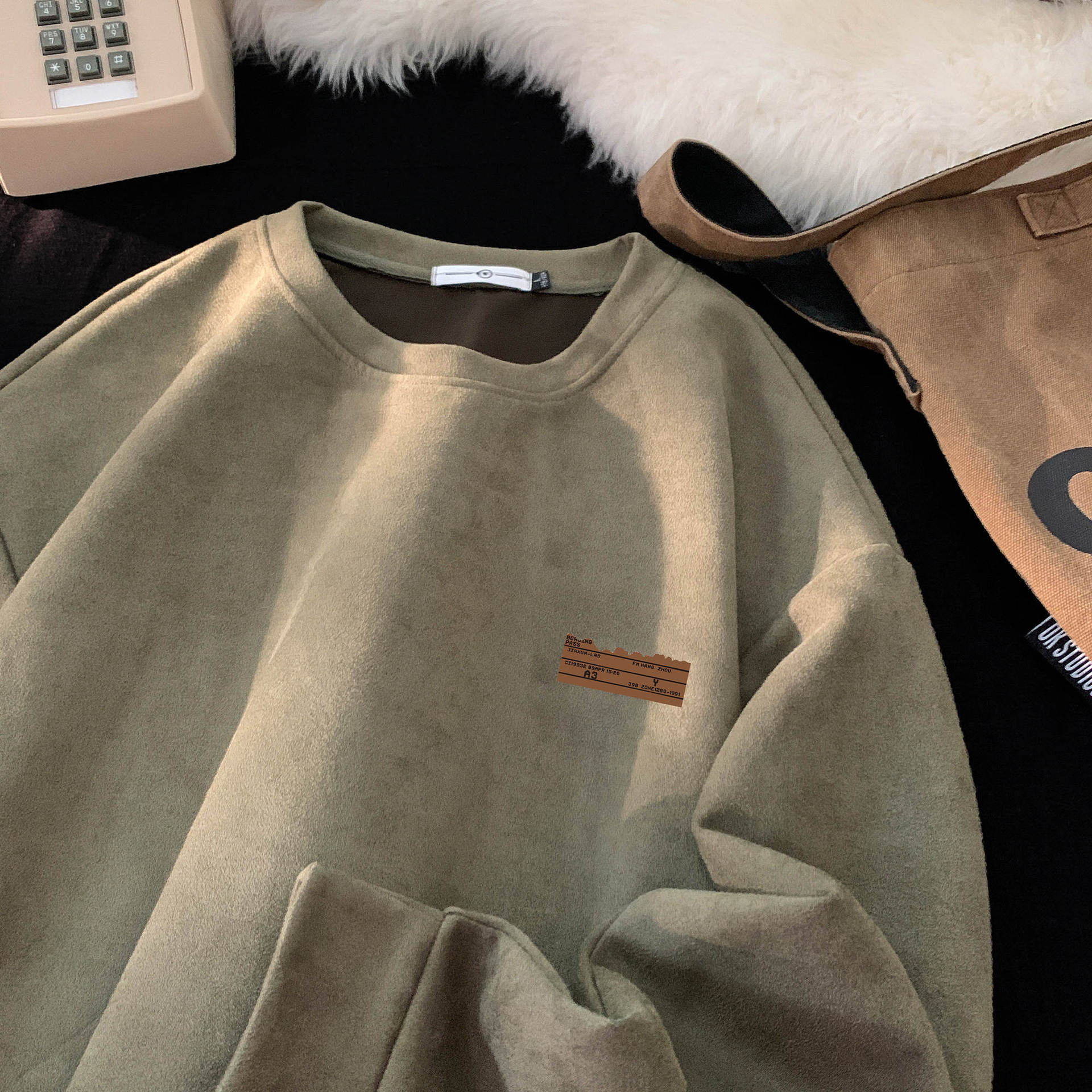 Designer Men's Hoodies Luxurious Design Suede American Retro Vintage Spring And Autumn Long-sleeved With Labeled Letters High Quality Sweatshirts