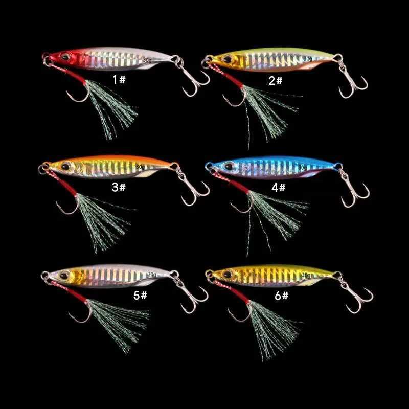 BURLE Fish Jig High Quality Bass Lure Deep Sea Knife Metal Slow Jig Lure Saltwater Fast Sinking Fishing Lures Z250411