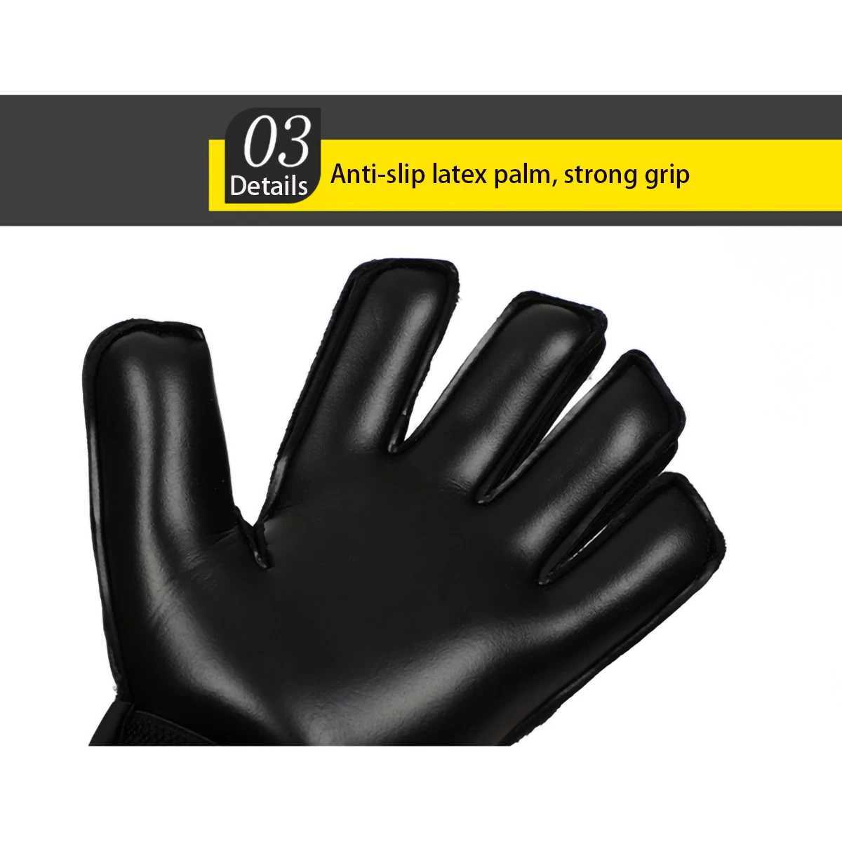 Goali Goalkeeper gloves with finger protection and 4+3mm latex (sizes 6-10)XJ250412