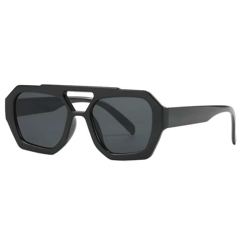 New Womens Fashion Irregular Square Sunglasses Personalized Retro Trend Instagram Outdoor Cycling Photography Sunglasses Mens Z250411