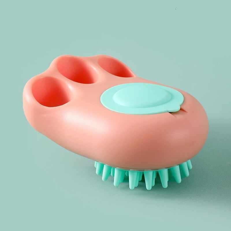 New silicone pet bath brush, hair removal comb, cat and dog cleaner, massage brush, pet supplies wholesale in stock