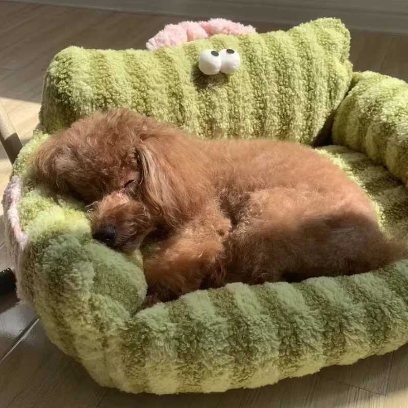 Dog specific sofa kennel winter warm pet Internet celebrity cat nest small dog sleep pad winter bed X250412