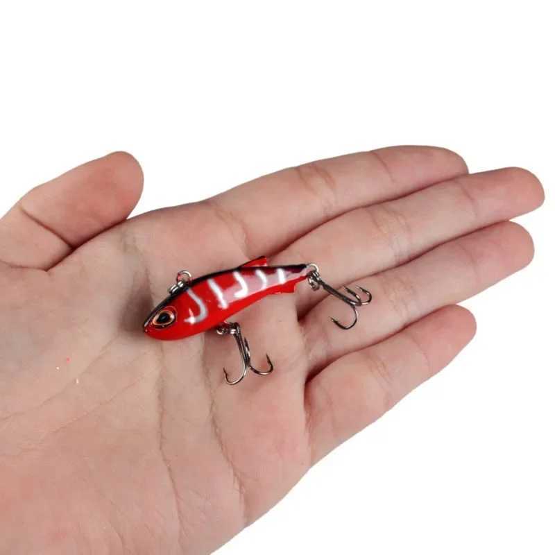 Winter Mini Vib Sinking Ice Bass Crankbait Fishing Lures Ratlin Wobblers Vibration Artificial Bait For Fishing Tackle Swimbait Z250411