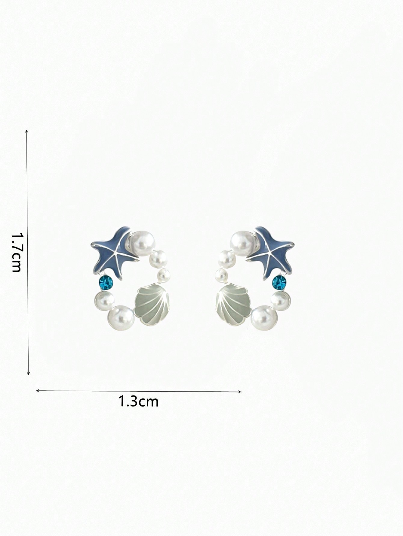 Ladies' Earrings Sea Star Shell Pearl Earrings