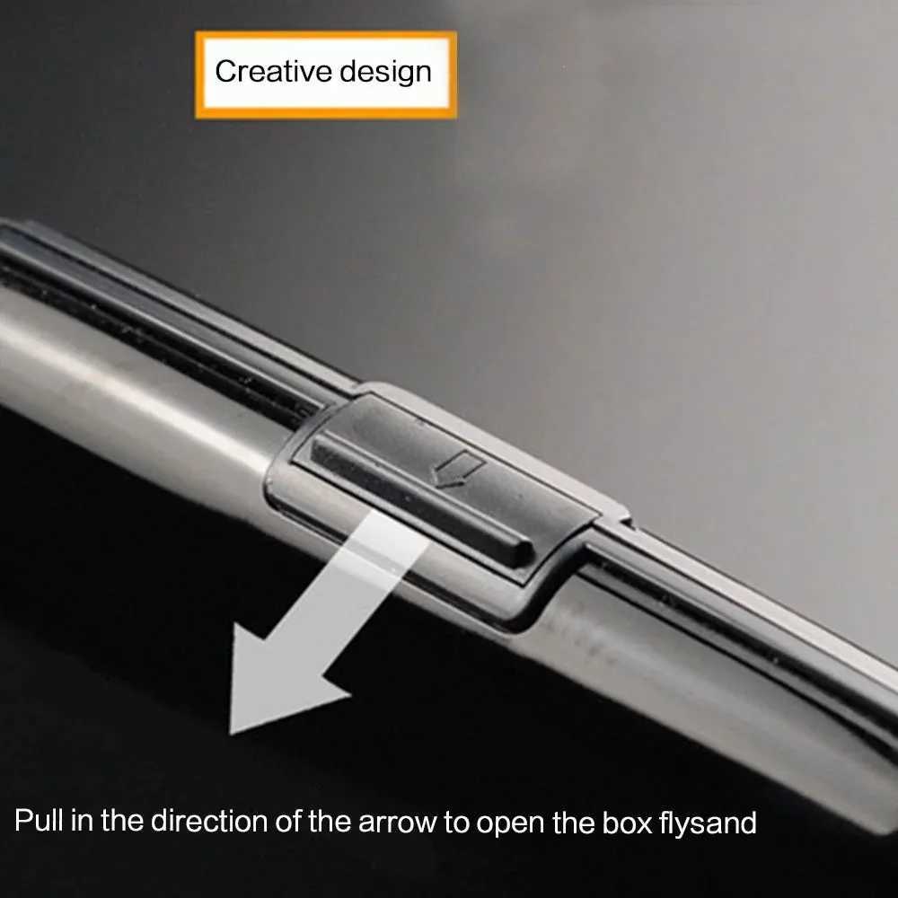 Mens aluminum bank card clip hard shell wallet solid card anti RFID scanning protection card clip Z250411