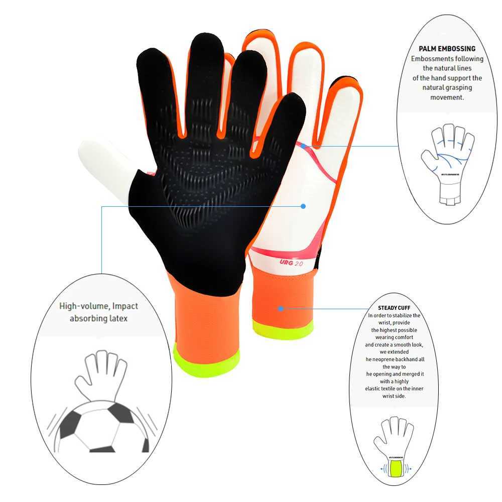 New Predator Football Gloves Thick Latex Youth Football Gloves Anti slip Football Goalkeeper Football GlovesXJ250412