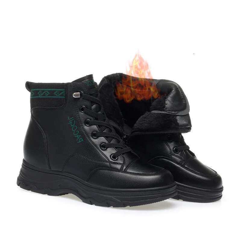 2025 New Women's High Top Black Lace Designer Fashion Flat Heel Boots Thick Bottom